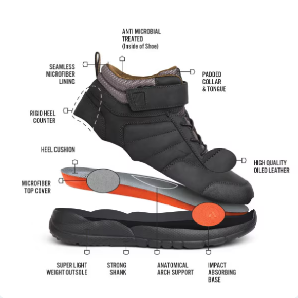 Anodyne No. 56 Men's Trail Boot-Oil Black