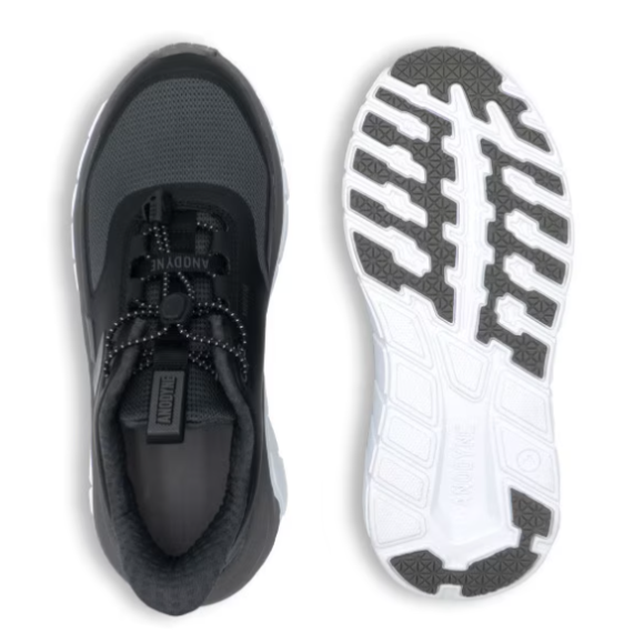 Anodyne No. 23 Women's Sport Runner w/ Heel Assist-Black Grey