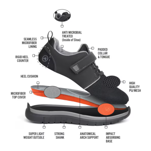 Anodyne No. 46 Men's Sport Jogger-Black Grey