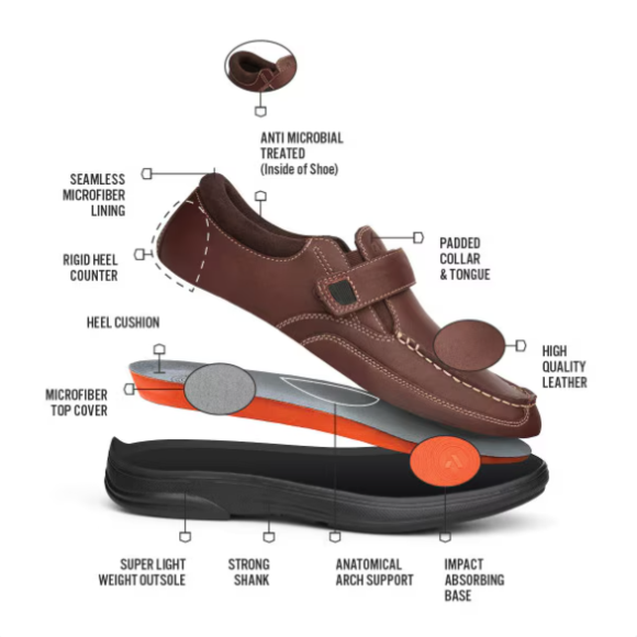 Anodyne No. 52 Men's Casual Dress-Whiskey