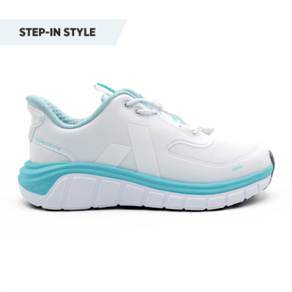 Anodyne No. 23 Women's Sport Runner w/ Heel Assist-White Blue