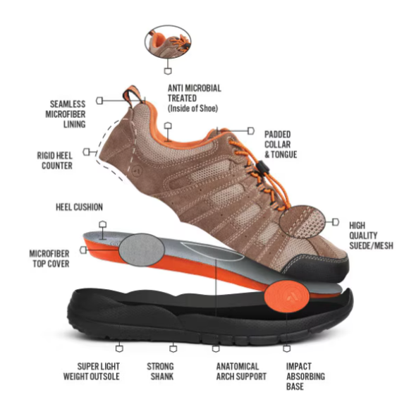 Anodyne No. 44 Men's Trail Walker-Stone