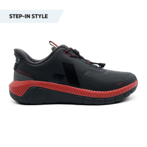 Anodyne No. 22 Men's Sport Runner w/ Heel Assist-Black Red
