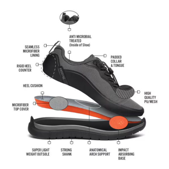 Anodyne No. 16 Men's Sport Sprinter-Black