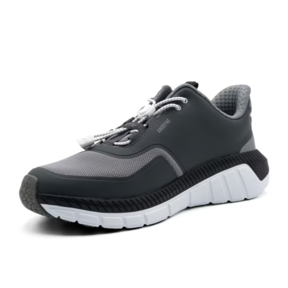 Anodyne No. 22 Men's Sport Runner w/ Heel Assist-Grey Black